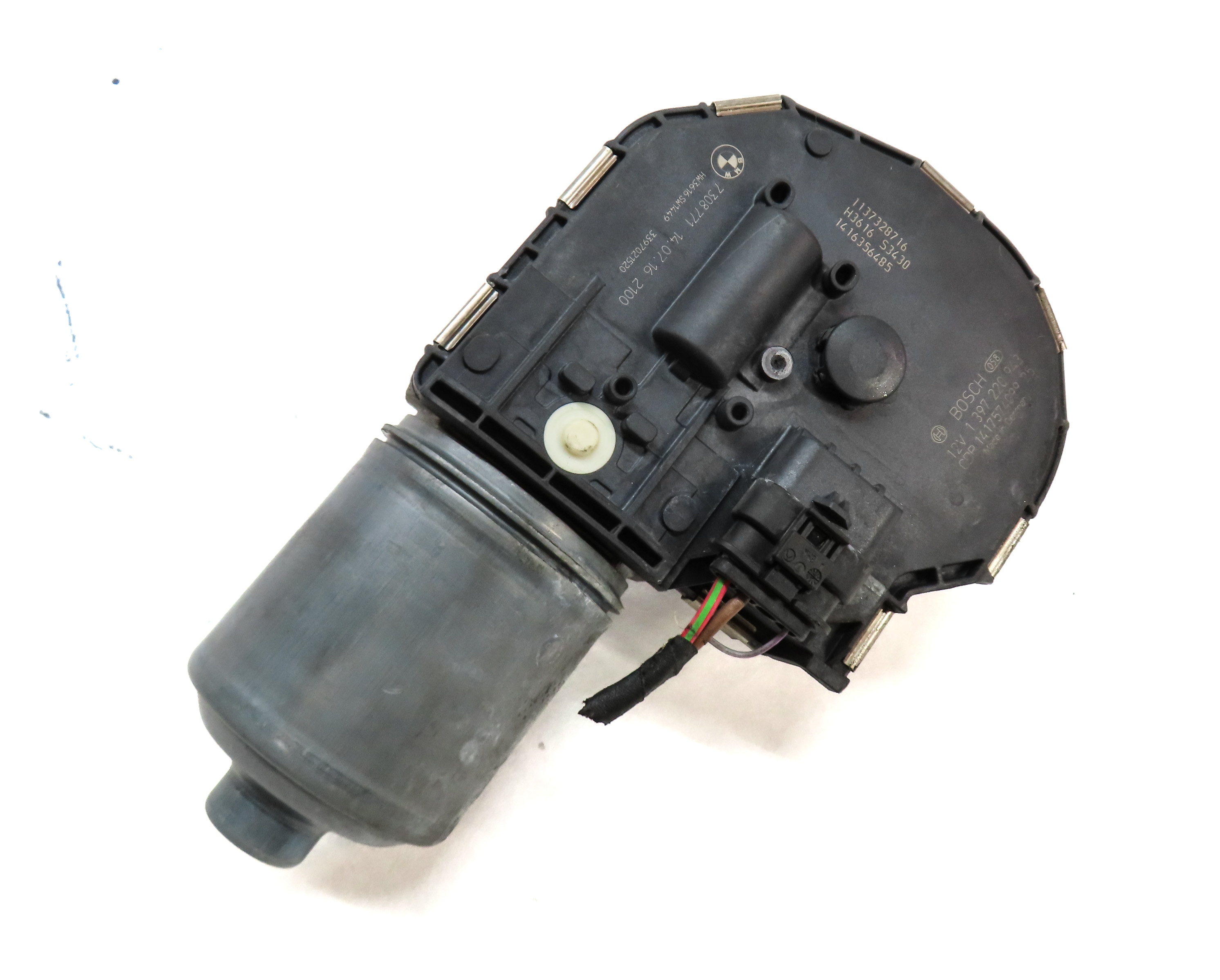10-16 BMW M5 535i 550i 740i 750i 760i (F01 F02 F10) FRONT WINDSHIELD WIPER MOTOR — exact item pictured